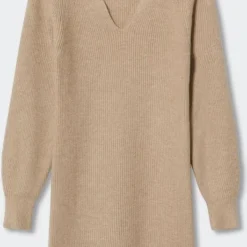 Mango Jurk Gebreide Jurk Met Pofmouwen 37055946 06 Dames Maat - M -Dameskleding Verkoop 528x840 7