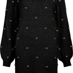 OBJECT OBJEVE NONSIA L/S DRESS AOP NOOS Dames Jurk - Maat XL