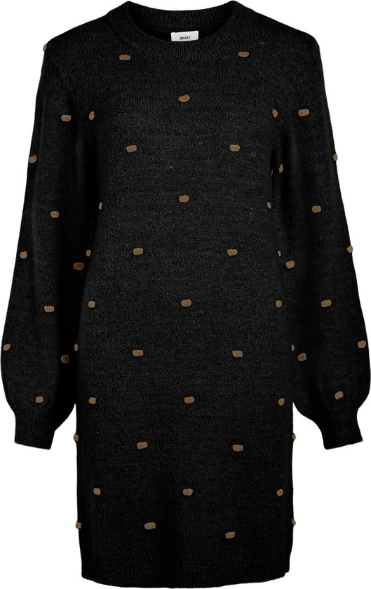 OBJECT OBJEVE NONSIA L/S DRESS AOP NOOS Dames Jurk - Maat XL 1 OBJECT OBJEVE NONSIA L/S DRESS AOP NOOS Dames Jurk - Maat XL