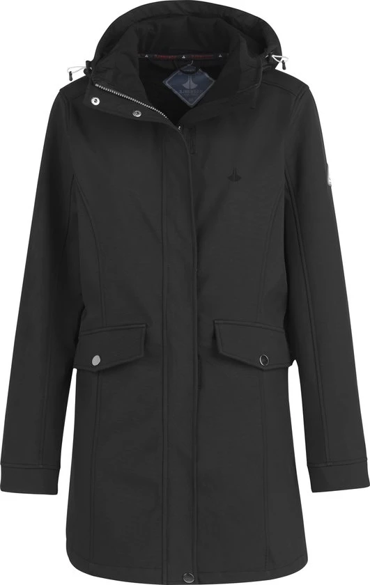 BJØRNSON YLVA Softshell Jas 4 Seizoenen Dames - Winddicht - Fleece Gevoerd - Capuchon - Tussenjas - Damesjas - Maat 42 - Zwart 1 BJØRNSON YLVA Softshell Jas 4 Seizoenen Dames - Winddicht - Fleece Gevoerd - Capuchon - Tussenjas - Damesjas - Maat 42 - Zwart