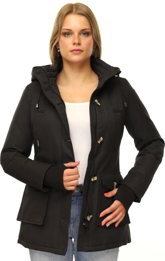 Versano Marry Parka Dames Winterjas 4XL - Zwart 2 Versano Marry Parka Dames Winterjas 4XL - Zwart - Afbeelding 2