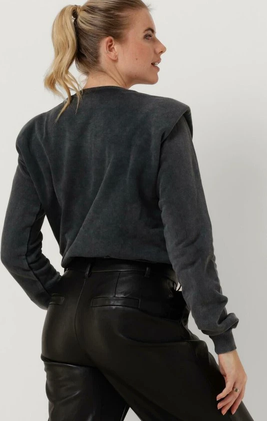 Colourful Rebel La Bohème Trui Grijs Dames - Loose Fit - Katoen - S 8 Colourful Rebel La Bohème Trui Grijs Dames - Loose Fit - Katoen - S - Afbeelding 8