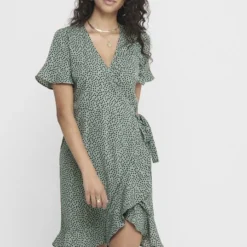 ONLY ONLOLIVIA S/S WRAP DRESS WVN NOOS Dames Jurk - Maat 42 -Dameskleding Verkoop 537x840 2
