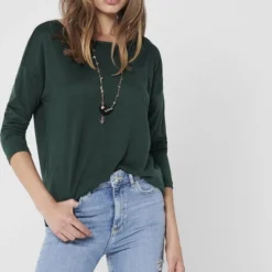 ONLY ONLELCOS 4/5 SOLID TOP JRS Dames T-shirt - Maat M -Dameskleding Verkoop 539x840 6