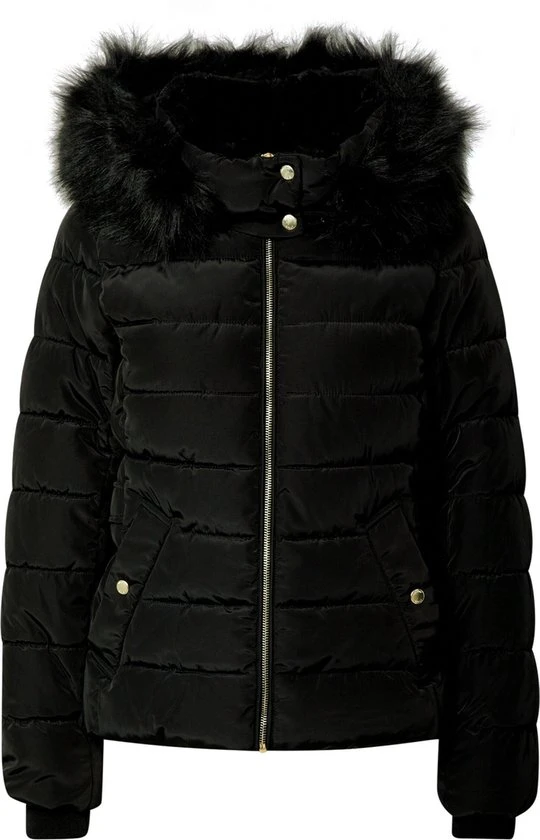 ONLY ONLCAMILLA QUILTED FURHOOD JACKET CC OTW Dames Jas - Maat L 9 ONLY ONLCAMILLA QUILTED FURHOOD JACKET CC OTW Dames Jas - Maat L - Afbeelding 9