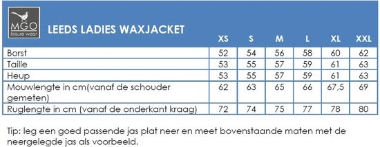 MGO Leisure Wear MGO Waxjas Leeds Dames - 100% Gewaxt Katoen - Winddicht En Waterdicht - Blauw - Maat XXL 6 MGO Leisure Wear MGO Waxjas Leeds Dames - 100% Gewaxt Katoen - Winddicht En Waterdicht - Blauw - Maat XXL - Afbeelding 6