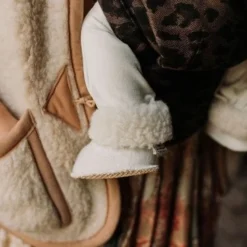 Alwero Dames Gilet "Alpen Adult 100% Wol" Beige - Maat XL -Dameskleding Verkoop 550x366 20