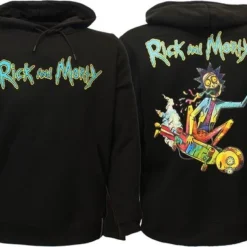 POPMERCH Rick & Morty Acid Rick Hoodie Trui Sweater Zwart - Officiële Merchandise