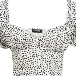 Merkloos Chouete Club White Cropped Dotted Top 11 Merkloos Chouete Club White Cropped Dotted Top -Dameskleding Verkoop 550x385