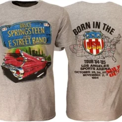 POPMERCH Bruce Springsteen Pink Cadillac T-Shirt - Officiële Merchandise