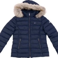 TOMMY JEANS Tommy Hilfiger TJW Essential Hooded Jacket Dames Jas - Maat M -Dameskleding Verkoop 550x408
