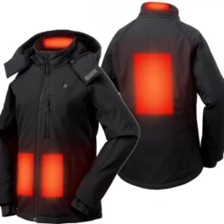 Sailwind Verwarmde Jas / Soft Shell / Dames / Zwart Incl. Powerbank -Dameskleding Verkoop 550x521 2