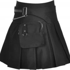 Dark In Love Korte Rok -M- Pleated With Bag Zwart 8 Dark In Love Korte Rok -M- Pleated With Bag Zwart -Dameskleding Verkoop 550x523