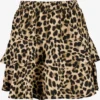 TwoDay Dames Rok Met Luipaardprint - Bruin - Maat XL