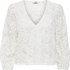 ONLY ONLALLY LACE TOP WVN CS Dames T-shirt - Maat L