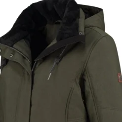 Travelin' Jack Ylva Damesjas Gevoerde Parka - Teddy Voering - Winddicht - Groen - Maat 46 -Dameskleding Verkoop 550x550 72