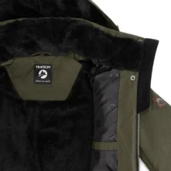 Travelin' Jack Ylva Damesjas Gevoerde Parka - Teddy Voering - Winddicht - Groen - Maat 46 -Dameskleding Verkoop 550x550 73