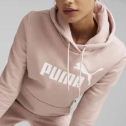 PUMA ESS Logo Hoodie Fleece Dames Trui - Maat L -Dameskleding Verkoop 550x550 95