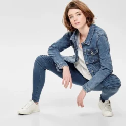 ONLY ONLTIA LIFE DNM JACKET BB MB BEX02 NOOS Dames Jas - Maat 42 -Dameskleding Verkoop 550x558