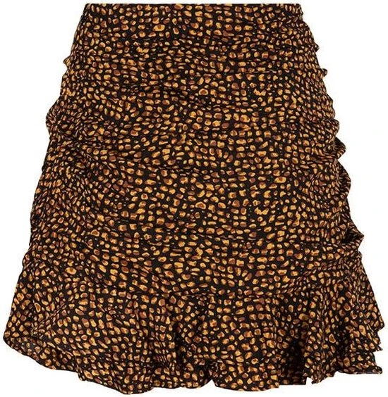 Lofty Manner Rok Skirt Leila Mw34 Brown Dot Dames Maat - S 2 Lofty Manner Rok Skirt Leila Mw34 Brown Dot Dames Maat - S - Afbeelding 2