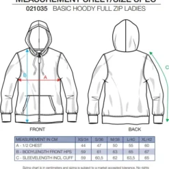 Clique Basic Hoody Full Zip Ds Lichtblauw L -Dameskleding Verkoop 550x579 1