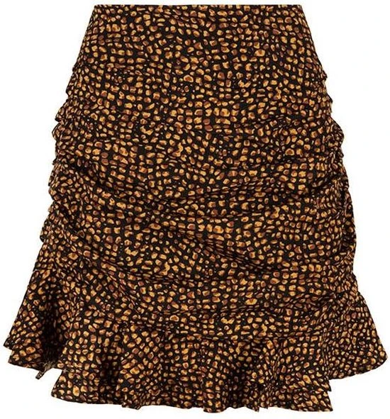 Lofty Manner Rok Skirt Leila Mw34 Brown Dot Dames Maat - S 1 Lofty Manner Rok Skirt Leila Mw34 Brown Dot Dames Maat - S
