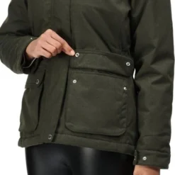 De Regatta Linette Jas - Jas - Dames - Waterdicht - GeÃ¯soleerd - Donkergroen -Dameskleding Verkoop 550x615 2