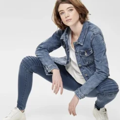 ONLY ONLTIA LIFE DNM JACKET BB MB BEX02 NOOS Dames Jas - Maat 42 -Dameskleding Verkoop 550x619