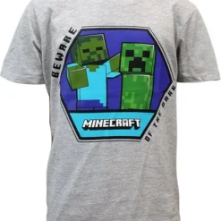 POPMERCH Minecraft Beware Of The Dark Kids T-Shirt - Officiële Merchandise