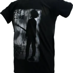 POPMERCH The Cure Boys Don't Cry Band T-Shirt Zwart - Officiële Merchandise -Dameskleding Verkoop 550x639 1