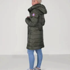 Paragoose - Dames Winterjas - Lang - Mazla - Groen -Dameskleding Verkoop 550x639