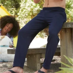 Joggingbroek Fruit Of The Loom Donkerblauw/deep Navy Voor Volwassenen Straight/open Leg - Sportbroek/Trainingsbroek - Kleding XL -Dameskleding Verkoop 550x644