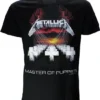 POPMERCH Metallica Master Of Puppets Band T-Shirt Zwart - Officiële Merchandise