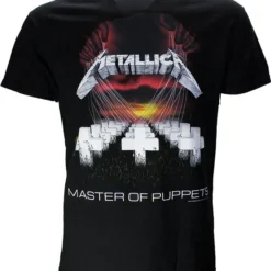 POPMERCH Metallica Master Of Puppets Band T-Shirt Zwart - Officiële Merchandise