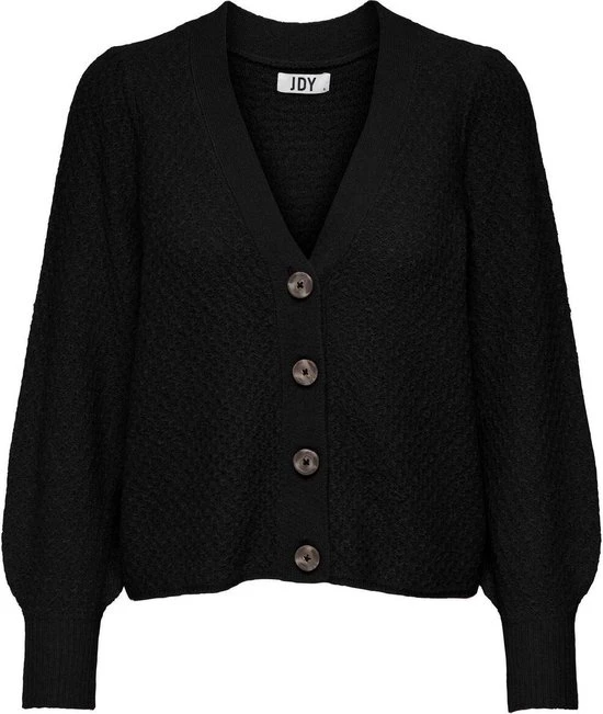 Jacqueline De Yong Vest Jdydrea Soba L/s Puff Cardigan Knt 15277501 Black Dames Maat - L 1 Jacqueline De Yong Vest Jdydrea Soba L/s Puff Cardigan Knt 15277501 Black Dames Maat - L