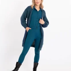 Blauwe Jumpsuit Van Je M'appelle - Dames - Travelstof - Maat L - 3 Maten Beschikbaar -Dameskleding Verkoop 550x660 3