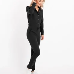 Zwarte Broek/Pantalon Van Je M'appelle - Dames - Travelstof - Maat S - 9 Maten Beschikbaar -Dameskleding Verkoop 550x663 3
