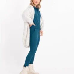 Blauwe Jumpsuit Van Je M'appelle - Dames - Travelstof - Maat L - 3 Maten Beschikbaar -Dameskleding Verkoop 550x666 2