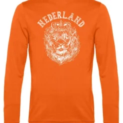Vundy Sweater Leeuw Print | Oranje Holland Shirt | WK 2022 Voetbal | Nederlands Elftal Supporter | Oranje | Maat XL