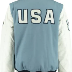 America Today Joni - Unisex Adult, Heren Baseball Jack - Maat S -Dameskleding Verkoop 550x673 2
