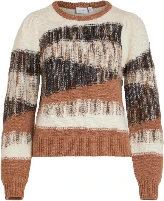 VILA VIYOKO O-NECK L/S KNIT TOP Dames Trui - Maat S 3 VILA VIYOKO O-NECK L/S KNIT TOP Dames Trui - Maat S - Afbeelding 3