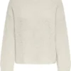 Only Trui Onlbella Life Ls O-neck Cc Knt 15279771 Pumic Stone Dames Maat - XL
