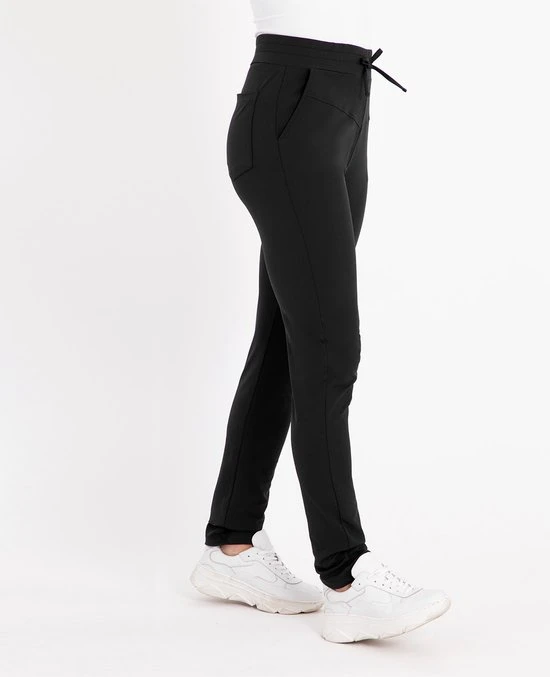 Zwarte Broek/Pantalon Van Je M'appelle - Dames - Travelstof - Maat XL - 9 Maten Beschikbaar 9 Zwarte Broek/Pantalon Van Je M'appelle - Dames - Travelstof - Maat XL - 9 Maten Beschikbaar - Afbeelding 9