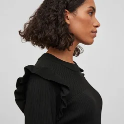 Vila Trui Vineira L/s Knit Top/3/lr 14083682 Black Dames Maat - M 14 Vila Trui Vineira L/s Knit Top/3/lr 14083682 Black Dames Maat - M -Dameskleding Verkoop 550x680