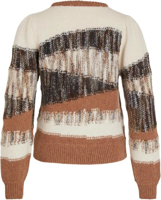 VILA VIYOKO O-NECK L/S KNIT TOP Dames Trui - Maat S 4 VILA VIYOKO O-NECK L/S KNIT TOP Dames Trui - Maat S - Afbeelding 4