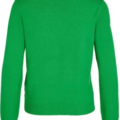 Vila Trui Viril O-neck L/s Knit Top - Noos 14054177 Kelly Green/dark Melan Dames Maat - L -Dameskleding Verkoop 550x684 2