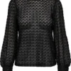 JDY JDYAVERY L/S LACE TOP JRS Dames Top - Maat S