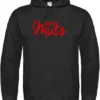 Merkloos Kerst Hoodie Zwart - Kerstmuts - SoBAD. | Kersttrui SoBAD. | Kerstsweaters Volwassenen | Kerst Hoodie Volwassenen | Kerst Outfit | Foute Kerst Truien