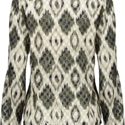 Geisha Blouse Top Grote Ikat Print 23646 20 Army Combi Dames Maat - L -Dameskleding Verkoop 550x693 2