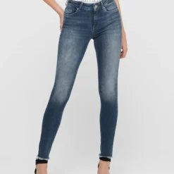 Only ONLBLUSH LIFE MID SK ANK RW REA422 NOOS Special Blue Grey Denim Dames Jeans - Maat L X L30